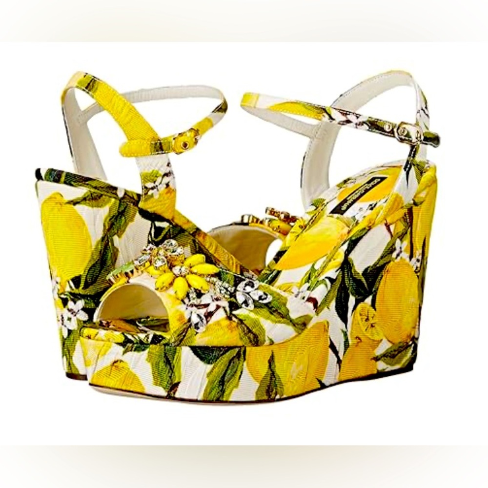 Dolce & Gabbana’s ‘Zeppa Broccatto’ sandals